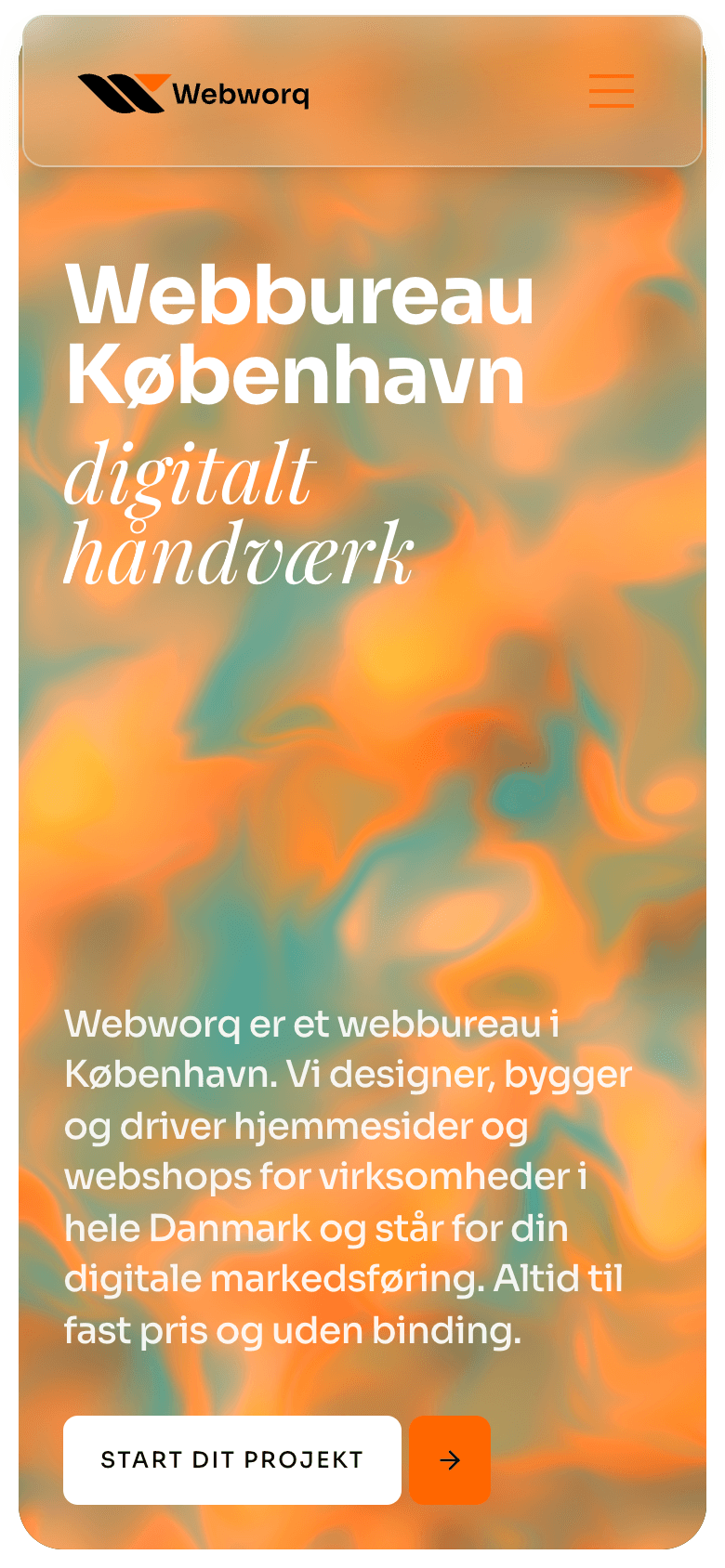 Webworq Digital Agency på mobil